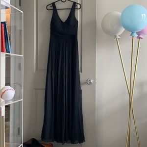 J. Crew | Dresses | Jcrew Black Long Bridesmaid Dress